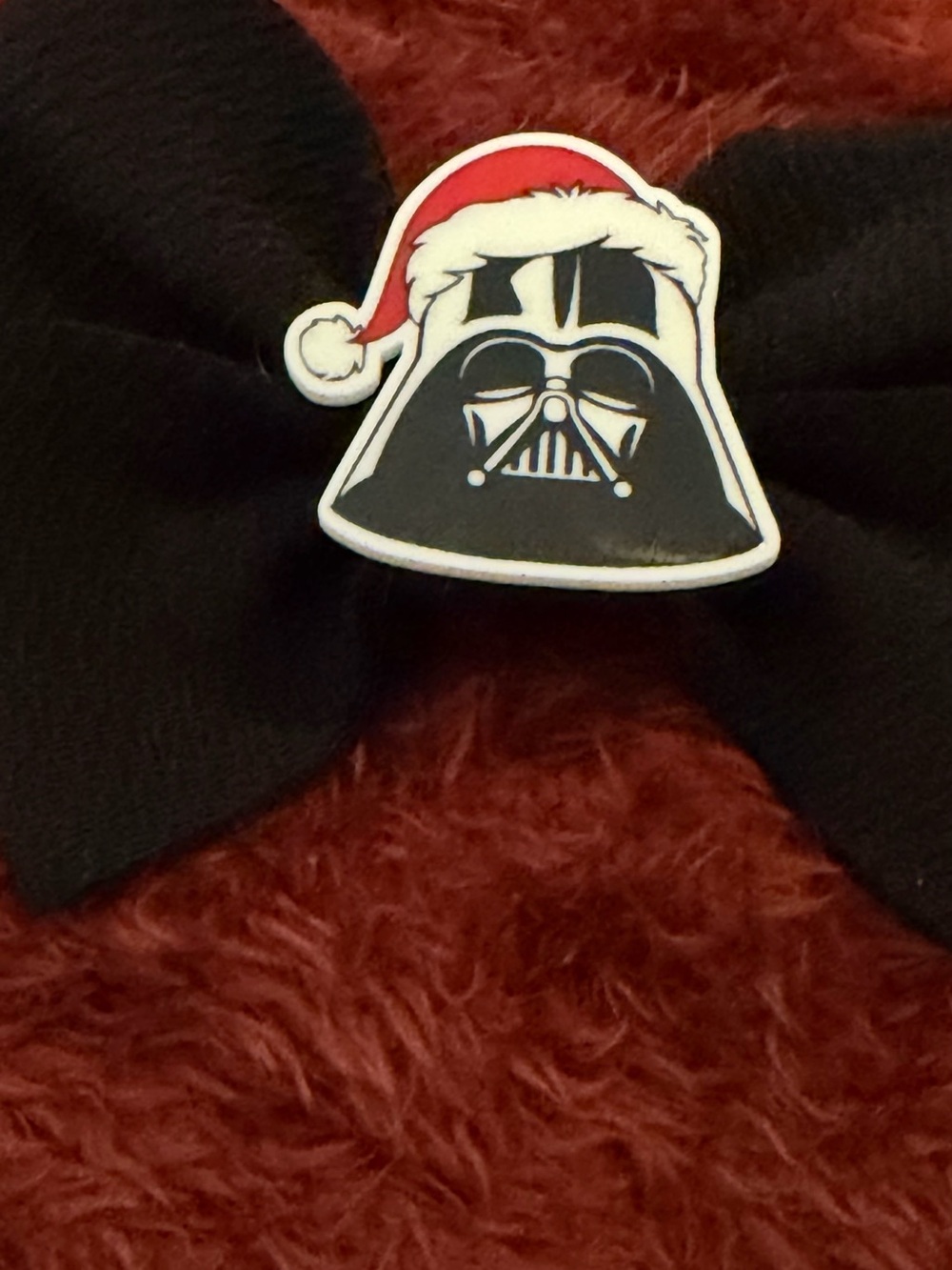 Darth Vader Santa Hat Enamel Pin - Black & Red